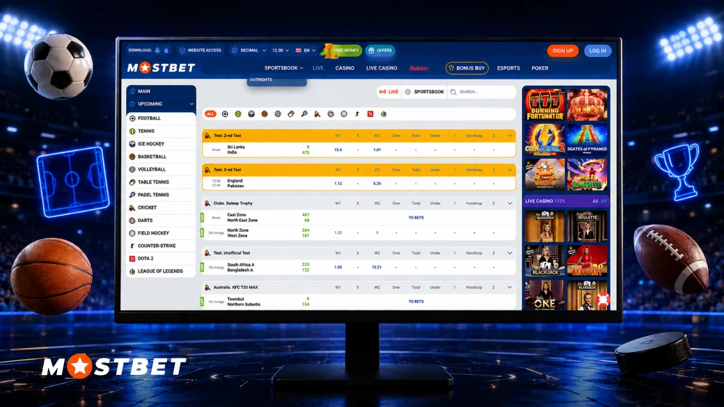 Mostbet Sportsbook - Mostbet India